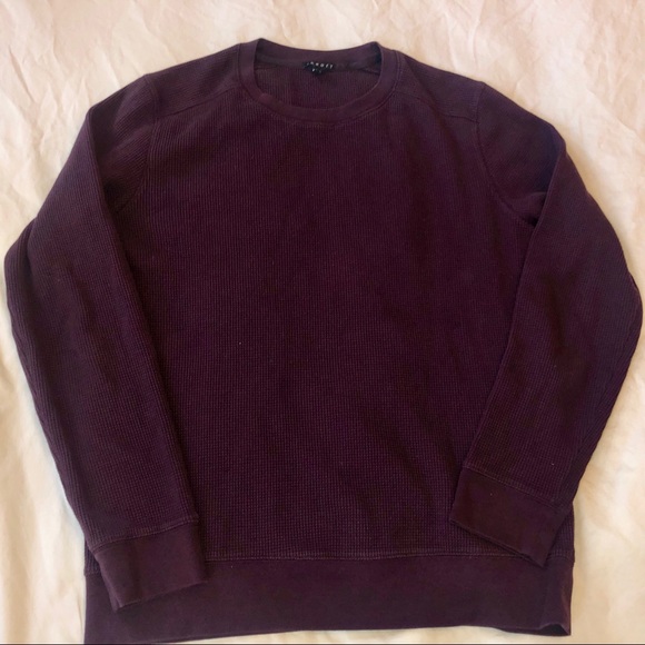 Theory Other - Theory Purple Thermal Knit Pullover, Men’s Size L